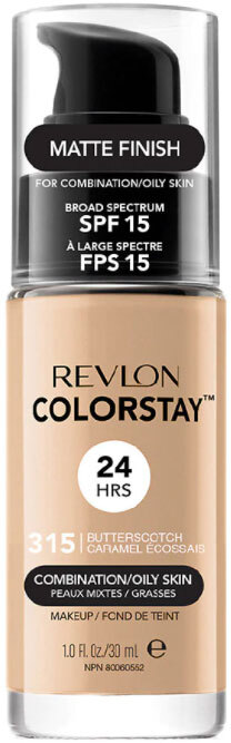 Revlon Colorstay Combination Oily Skin SPF15 Makeup 315 Butterscotch 30ml