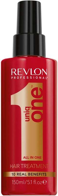 Revlon Professional Uniq One All In One Hair Treatment Celebration Edition Leave-in Hair Care 150ml (Colored Hair - Brittle Hair - Heat Protection - Damaged Hair - Split Ends - Dry Hair)