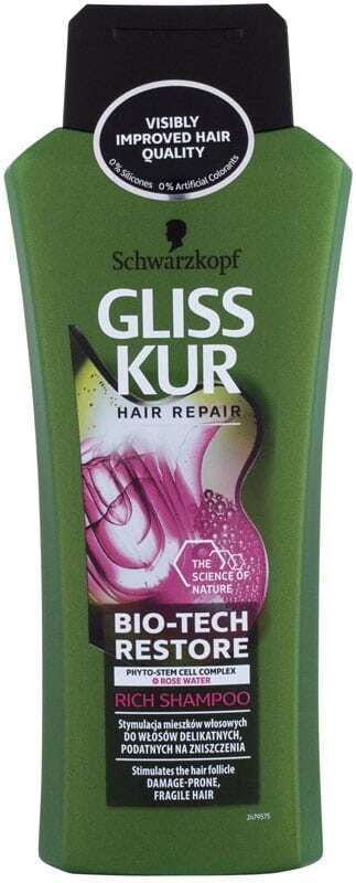 Schwarzkopf Gliss Kur Bio-Tech Restore Shampoo 400ml (Brittle Hair - Damaged Hair)