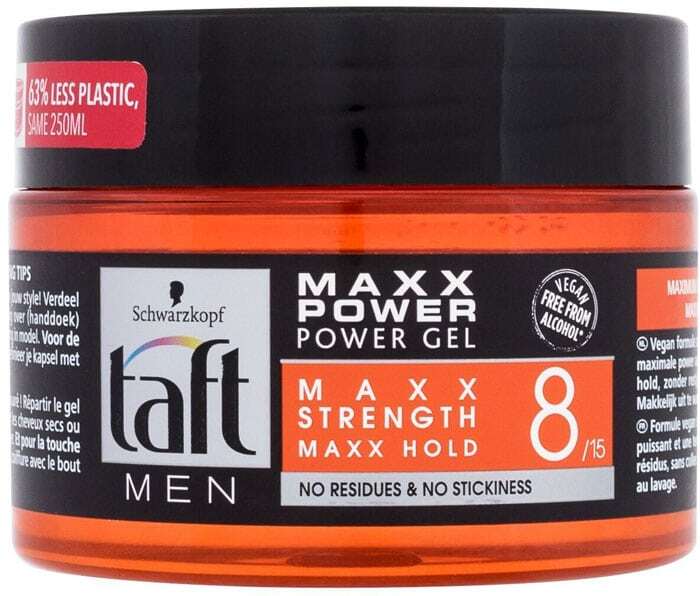 Schwarzkopf Taft Men Maxx Power Power Gel Hair Gel 250ml (Medium Fixation)