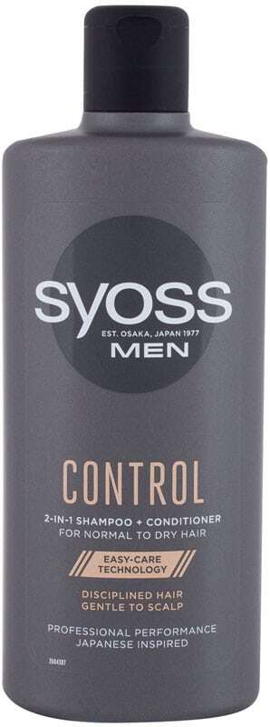 Syoss Professional Performance Men Control 2-in-1 Shampoo 440ml (Normal Hair - Dry Hair)
