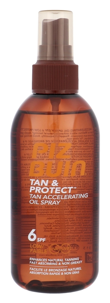 Piz Buin Tan & Protect Tan Accelerating Oil Spray Sun Body Lotion 150ml Spf6
