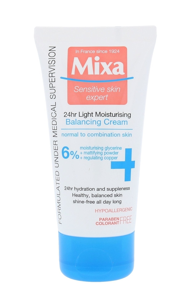 Mixa 24h Moisturising Balancing Cream Day Cream 50ml (Oily - For All Ages)