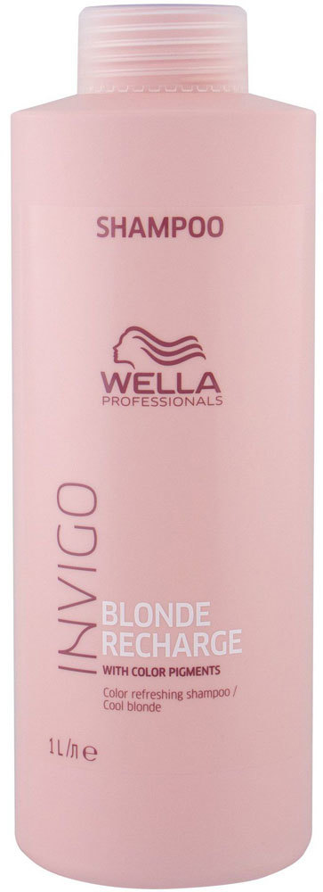 Wella Invigo Blonde Recharge Shampoo Cool Blonde 1000ml (Colored Hair - Blonde Hair)