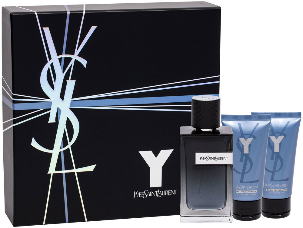 Yves Saint Laurent Y Eau de Parfum 100ml Combo: Edp 100 Ml + Shower Gel 50 Ml + Aftershave Balm 50 Ml