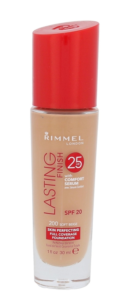 Rimmel London Lasting Finish 25hr Spf20 Makeup 30ml 200 Soft Beige