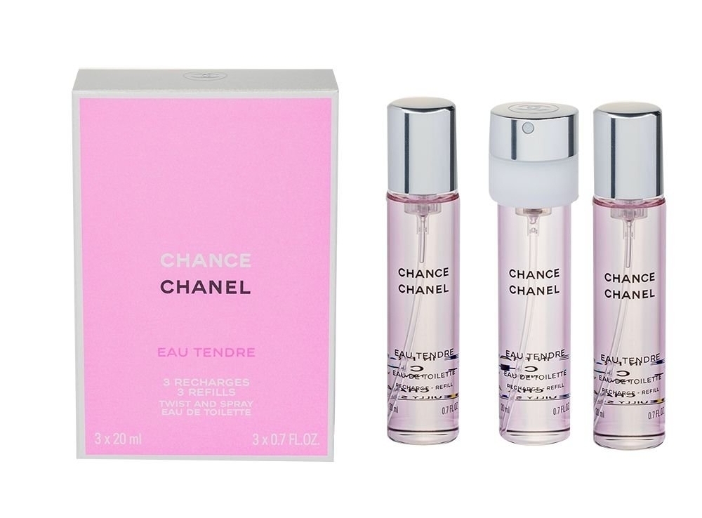 Chanel Chance Eau Tendre 3x 20 ml Eau de Toilette 20ml (Refill)