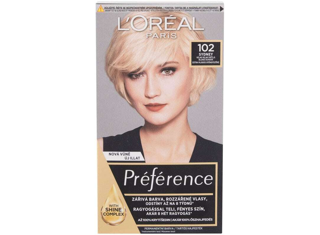 Loréal Paris Préférence Féria Hair Color 102 Iridescent Pearl Blonde 60ml