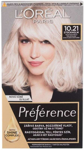 L´oréal Paris Préférence Hair Color 10,21 Stockholm 60ml (Colored Hair - Blonde Hair - All Hair Types)