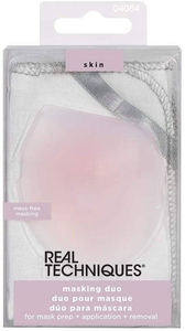 Real Techniques Skin Masking Duo Applicator 1pc Combo: Face Mask Applicator 1 Pc + Cotton Towel 1 Pc
