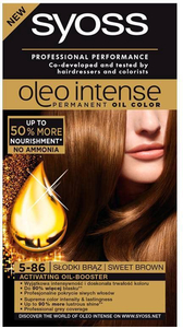 Syoss Oleo Intense Permanent Oil Color Hair Color 5-86 Sweet Brown 50ml (Colored Hair)