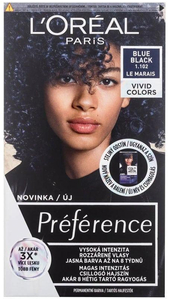 Loréal Paris Préférence Vivid Colors Hair Color 1,102 Blue Black 60ml (Colored Hair - All Hair Types)