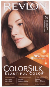 Revlon Colorsilk Beautiful Color Hair Color 55 Light Reddish Brown 59,1ml Combo: Hair Color Colorsilk Beautiful Color 59,1 Ml