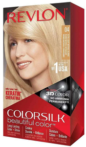Revlon Colorsilk Beautiful Color Hair Color 04 Ultra Light Natural Blonde 59,1ml Combo: Colorsilk Beautiful Color 59,1 Ml + Developer 59,1 Ml + Conditioner 11,8 Ml + Applicator + Gloves (Colored Hair - All Hair Types)