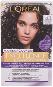 L´oréal Paris Excellence Cool Creme Hair Color 3,11 Ultra Ash Dark Brown 48ml (Colored Hair - All Hair Types)