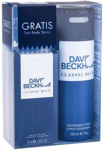 David Beckham Classic Blue Eau de Toilette 40ml Combo: Edt 40 Ml + Deodorant 150 Ml