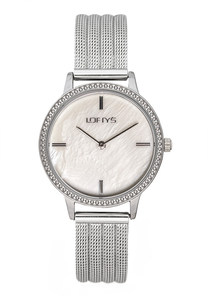 LOFTY'S Cassiopi Crystals Silver Stainless Steel Bracelet Y2014-13