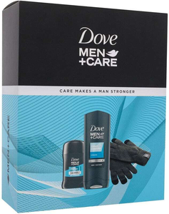 Dove Men + Care Care Makes A Man Stronger Shower Gel 250ml Combo: Shower Gel Men+Care Clean Comfort 250 Ml + Antiperspirant Men+Care Clean Comfort 50 Ml + Gloves