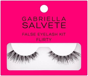 Gabriella Salvete False Eyelashes Flirty False Eyelashes 1pc Combo: False Lashes 1 Pair + Lash Glue 1 G