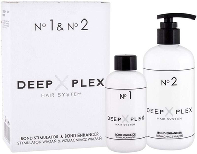 Stapiz Deep Plex No. 1 & No. 2 Hair Color 150ml Combo: Deep Plex Bond Stimulator No. 1 150 Ml + Deep Plex Bond Enhancer No. 2 290 Ml (Colored Hair - Highlighted Hair)