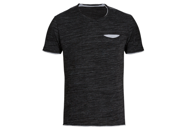 Men's Charcoal V Neck T Shirt