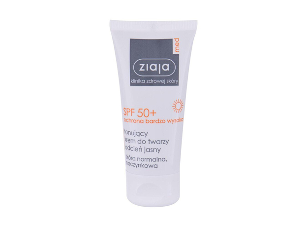 Ziaja Med Protective Tinted SPF50+ Face Sun Care Light 50ml