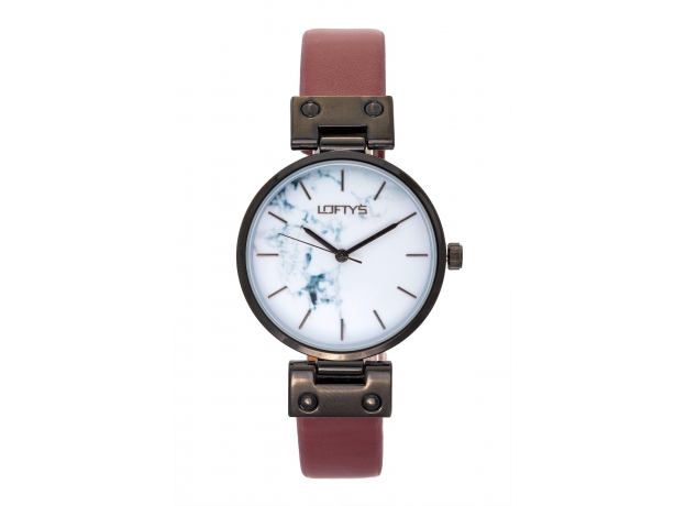 LOFTY'S Kelly Red Leather Strap