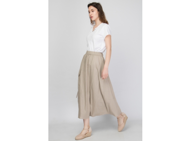 COZY Maxi Skirt in Linen