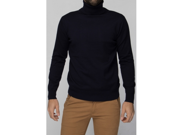 COZY Navy Turtleneck Sweater