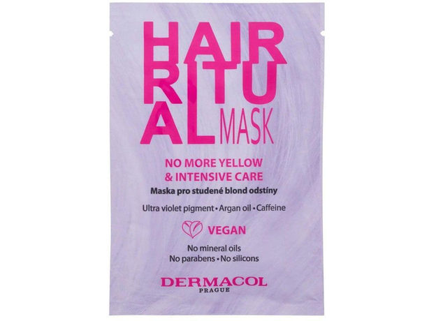 Dermacol Hair Ritual No More Yellow Mask Hair Mask 15ml (Blonde Hair)