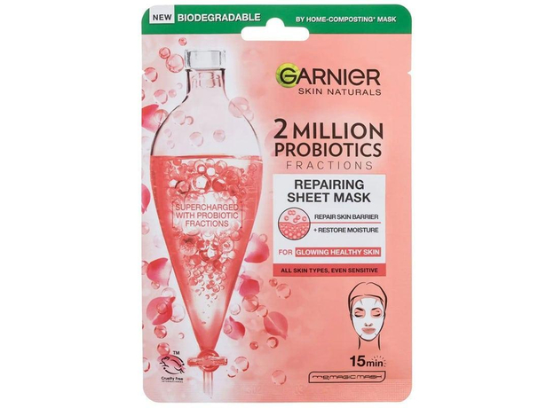 Garnier Skin Naturals 2 Million Probiotics Repairing Sheet Mask Face Mask 1pc