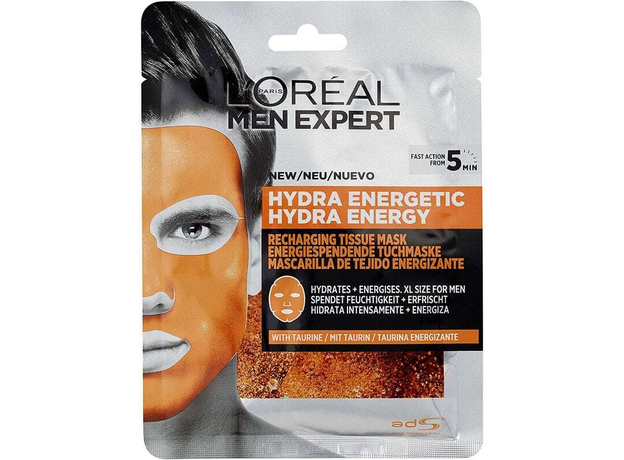 L´oréal Paris Men Expert Hydra Energetic Face Mask 1pc (For All Ages)