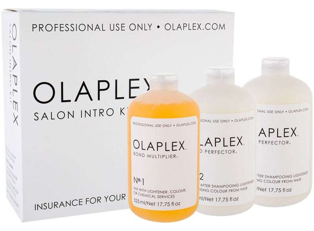 Olaplex Bond Multiplier No. 1 Salon Intro Kit Hair Serum 525ml Combo: Bond Multiplier No. 1 525 Ml + Bond Perfector No. 2 2 X 525 Ml + Dosing Dispenser Damaged Box
