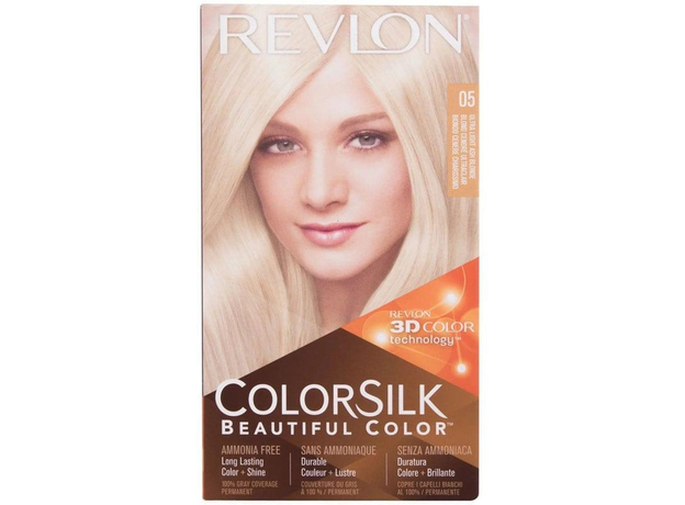 Revlon Colorsilk Beautiful Color Hair Color 05 Ultra Light Ash Blonde 59,1ml Combo: Hair Color (All Hair Types)