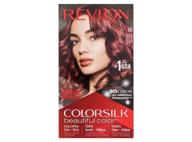 Revlon Colorsilk Beautiful Color Hair Color 66 Cherry Red 59,1ml Damaged Box (Colored Hair - All Hair Types)
