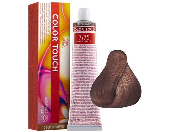 Wella Professionals Color Touch Deep Browns Hair Color 7-75 60ml (Colored Hair)