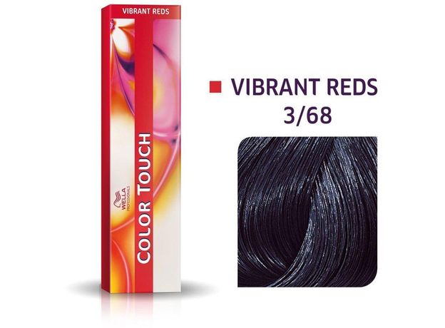 Wella Professionals Color Touch Vibrant Reds Hair Color 3/68 60ml (Colored Hair - All Hair Types)