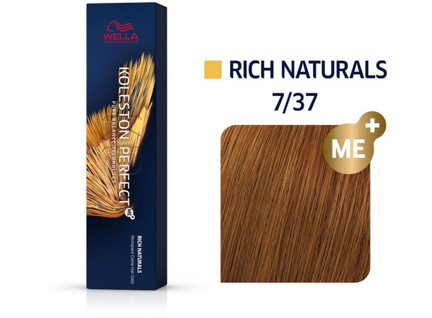 Wella Professionals Koleston Perfect Me+ Rich Naturals Hair Color 7/37 60ml (Colored Hair - All Hair Types)